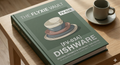 A high-resolution product mockup image of the Flyxie Vault [FV-03A] Dishware leads list, featuring the matte sage green cover for modern ceramics and artisanal tableware with a stack of minimalist plates and bowls. This guide provides 10 validated domestic dropshipping suppliers for 2026.